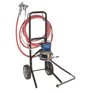 Triton Alum Spray Pkg, Cart, 60 psi Reg, Suction, Air & Fluid Hoses, AirPro Compliant Gun .055 in (1.4 mm) Nozzle for Metal 234915