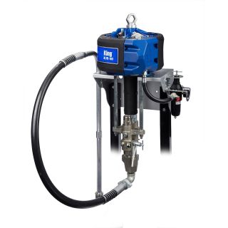 45:1 Ratio Airless King Sprayer with Standard Filter, Wall Mount Bracket, Air Controls, Siphon Kit, Hose, Gun K45FW1