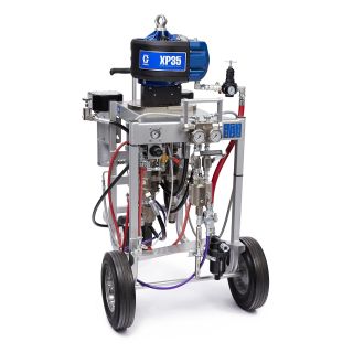 XP35 Hazardous Location Spray Package, Cart, 1:1 Mix Ratio, Solvent Pump, Heaters, XTR Gun, 240V 281103