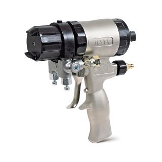Flat Pattern Fusion Mechanical Purge Direct Impingement Gun, 0.038 in (0.96 mm) Orifice Size & Mix Chamber, 0.057 in (1.45 mm) Impingement port 247089